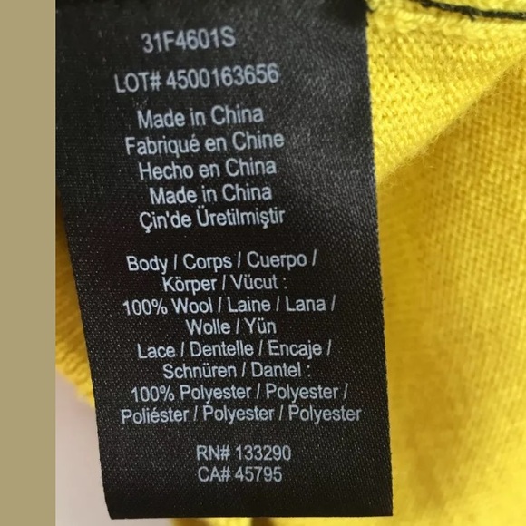 Marches a Notte Voyage Yellow Black Lace Cardigan - Picture 6 of 6